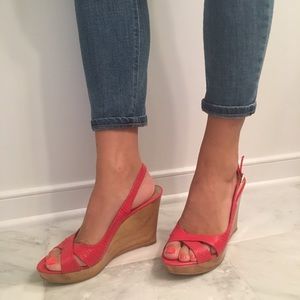 White House Black Mkt Red Wedges